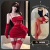 Sexy lingerie sexy welcome lace mesh burst flash sweet and greasy banquet girl hip skirt backless