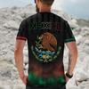 Men's Casual Short Sleeve T-Shirt Mexico Letter Print Crew Neck Lightweight Soft Fabric Comfortable Fit