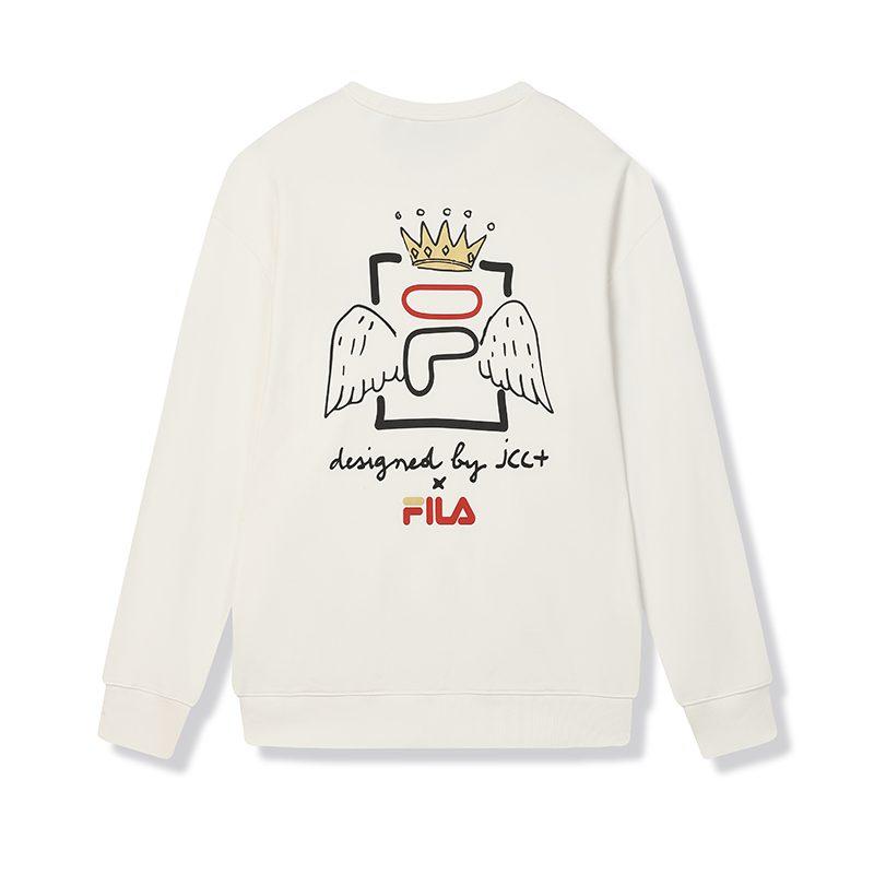 FILA ORIGINALE Sweatshirt Unisex Cloud White F11U519202F-WT