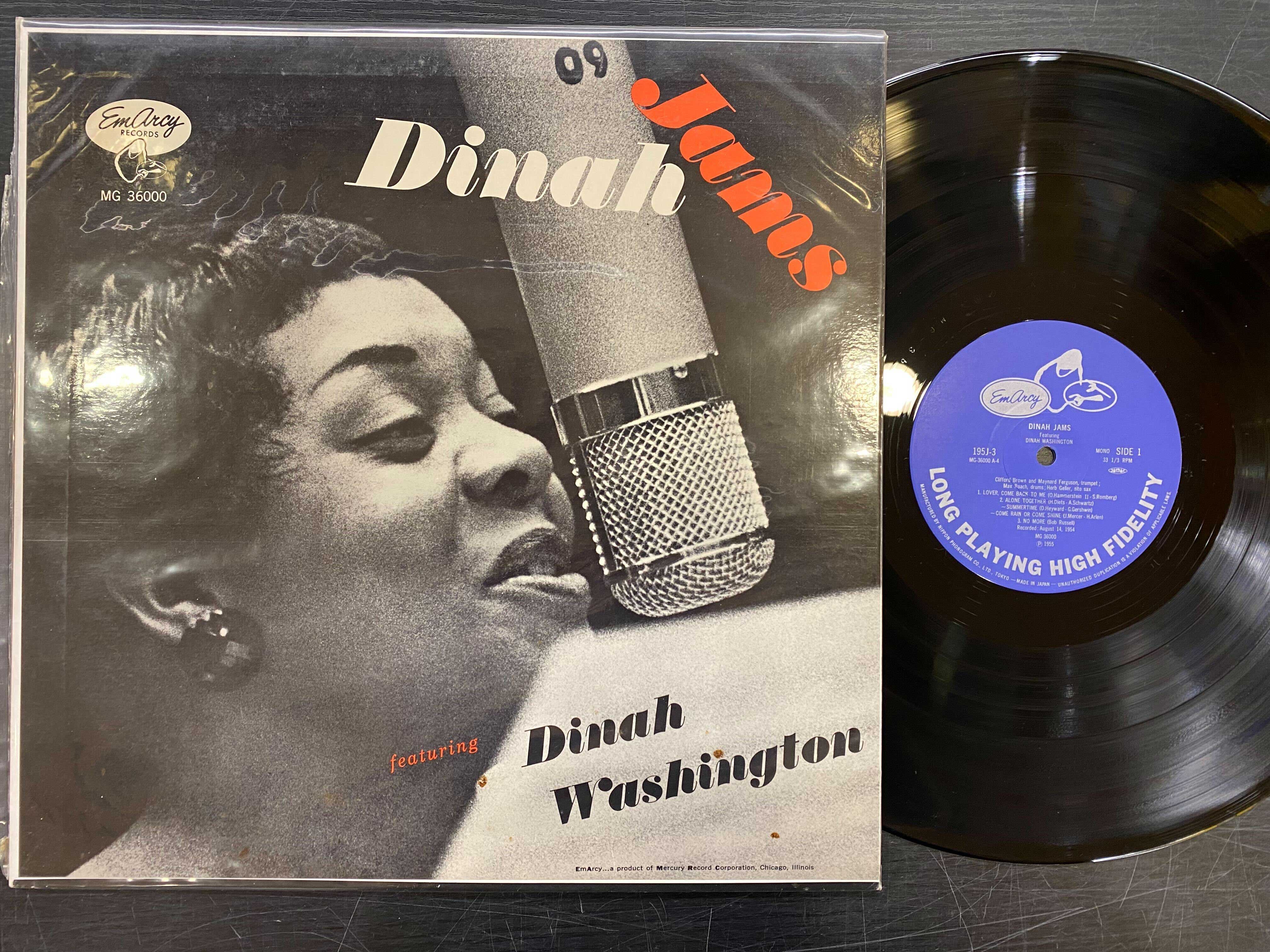 

LP Record DINAH WASHINGTON, CLIFFORD BROWN - Dinah Jams 195J3 EM ARCY 1983 Japan Obi Jazz Used