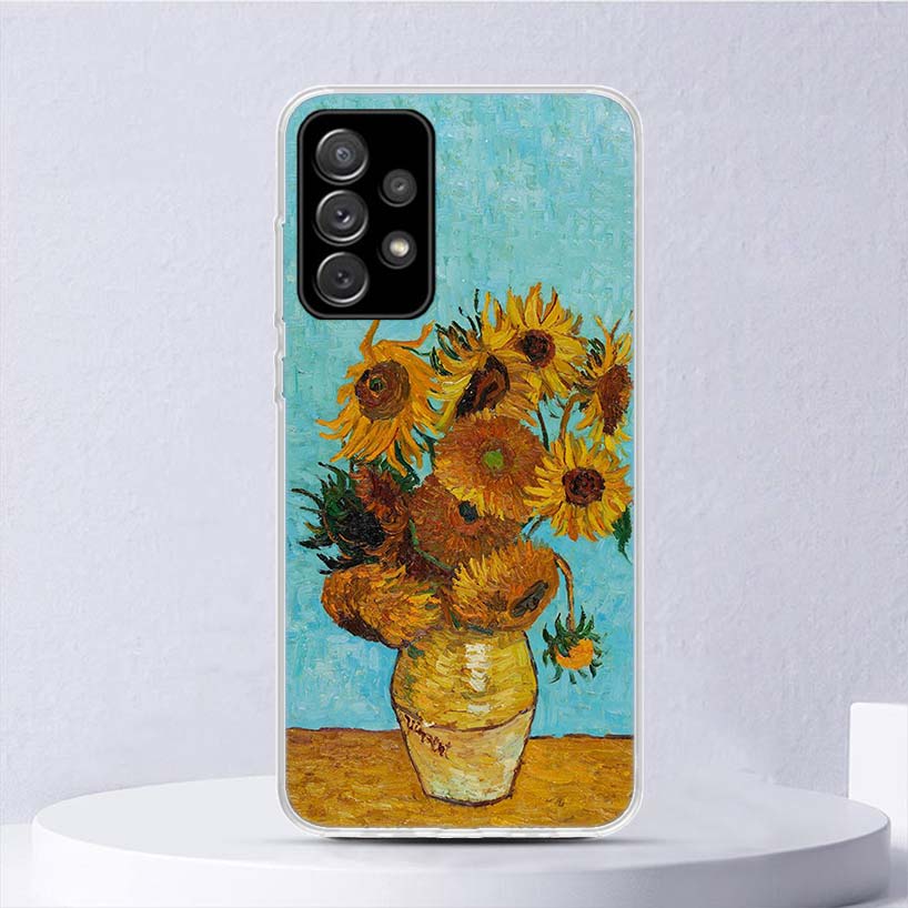 Van Gogh oil Art Painting Soft Case For Samsung Galaxy A51 A71 A50 A70 A21S Phone Cover A30 A20E A10 A31 A41 A6 A7 A8 A9 Shell C