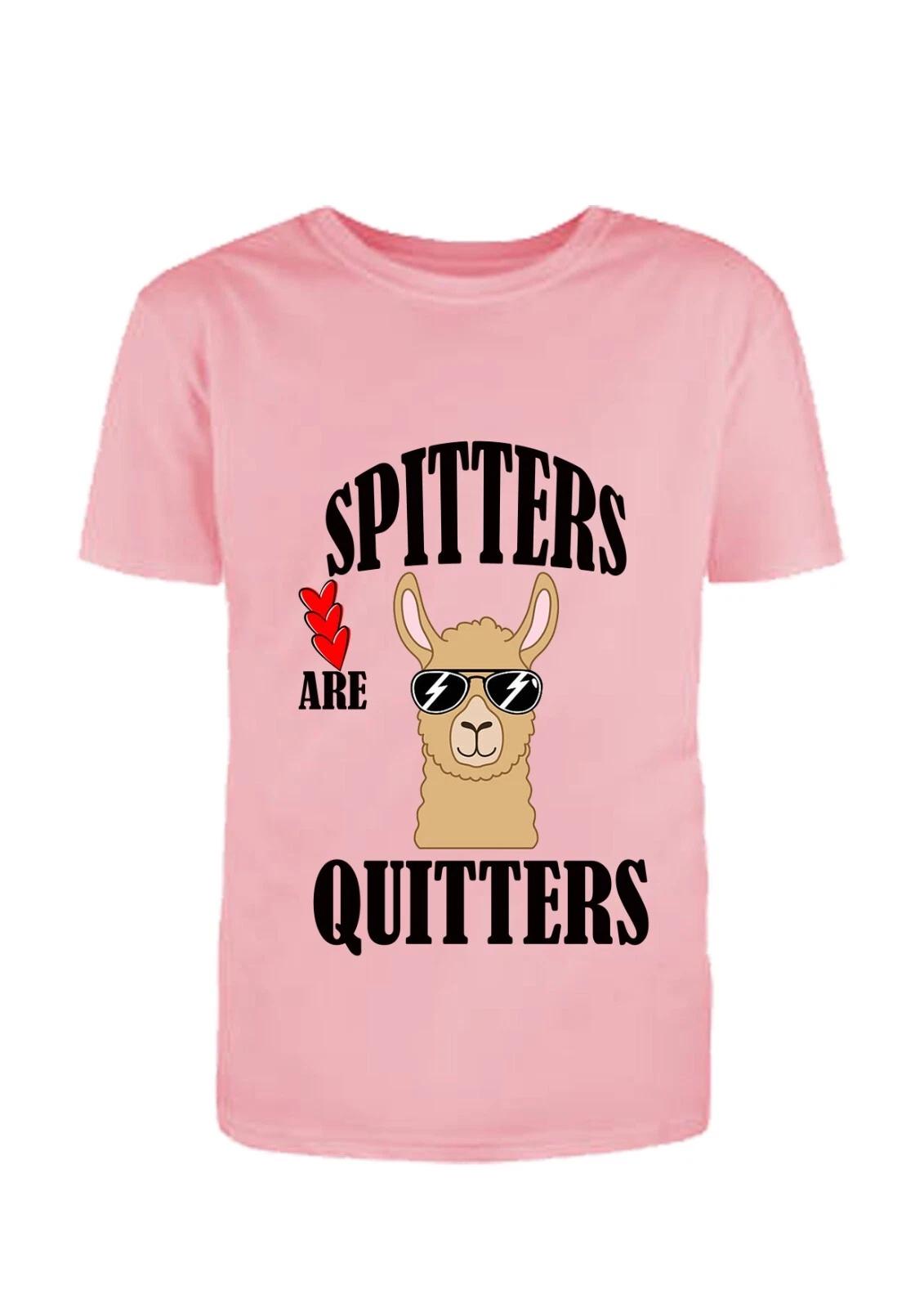 Spitters Are Quitters Fun/Rude/Innapropriate T-Shirt, T-Shirt Night Fun S