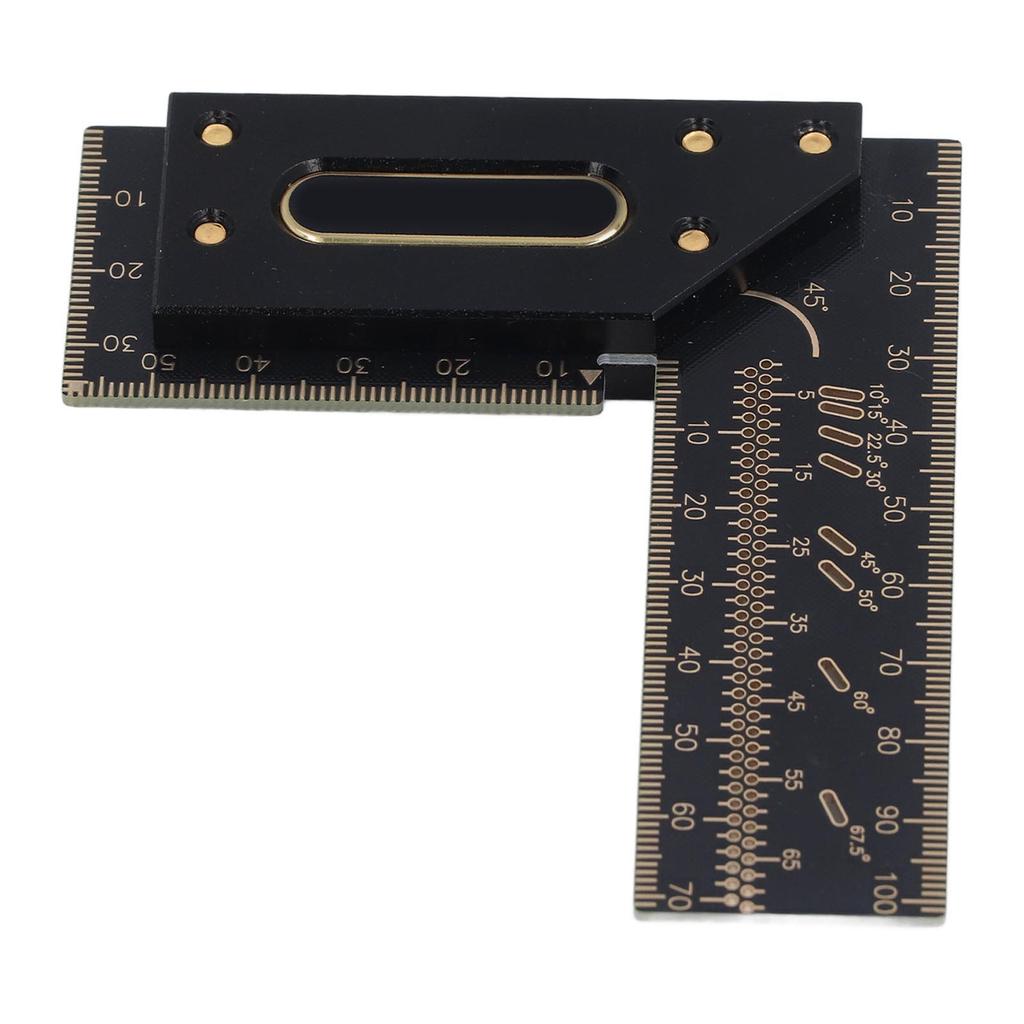 100mm Holzbearbeitungs-Anreißer L-Form Quadratisches Lineal Aluminiumlegierung Zimmermann Anreiß-Markiermaß