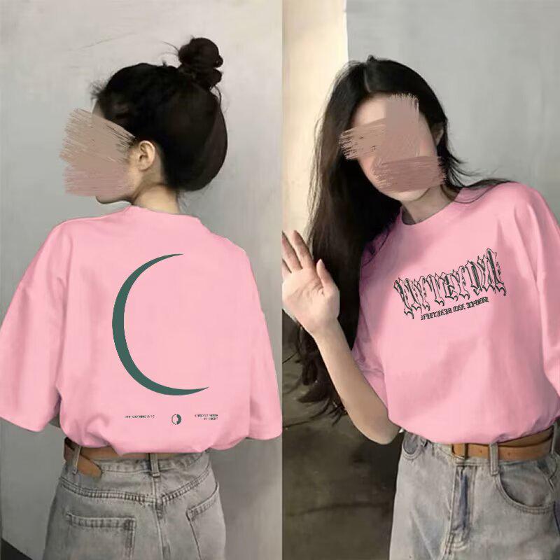 European-Style Women's Gray Short-Sleeve T-Shirt: High-End Summer 2025 White Loose-Fit Pure Cotton Fashion Top