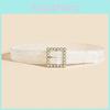 Style Pearl Buckle Lace Waist Belt For Women Casual Dress Accessories