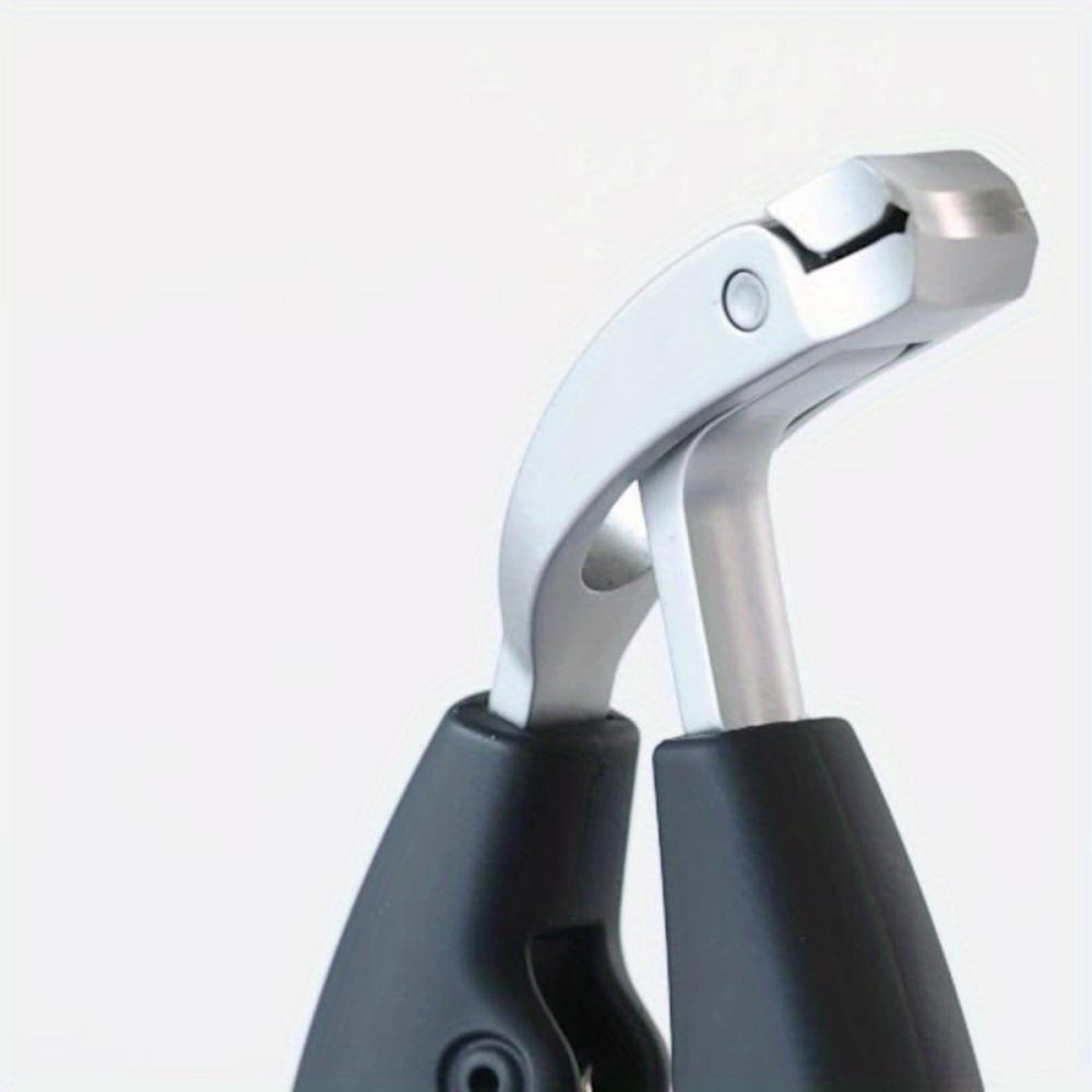 Nail Clipper Modern Style Stainless Steel Blade Concave Face Wide Opening Splash Resistant, Long Handle, Curved Cornea Trimmer for Thick Toenails