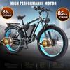 Bicicletă Electrică KETELES 1000Wx2 Motor Dual Bicicletă Electrică de Munte Viteză Maximă 55Km/h 48V 23AH 21 Viteze Sarcină 150Kg K800