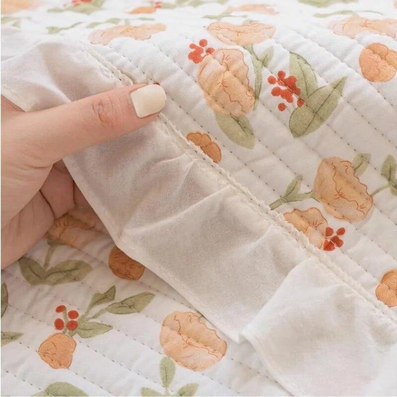 Floral Cotton Sofa Cover Non-slip Corner Sofa Towel Living Room Four Seasons Universal Pet Kids L Shape Couch Mats Home Decor