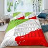 Home Living Luxury 3D Rome Italy Bedding Set Duvet Cover Pillowcase Boys Bedding Set Queen and King EU/US/AU/UK Size