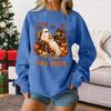Ladies Fashion Casual Halloween Printed Pullover Sweater