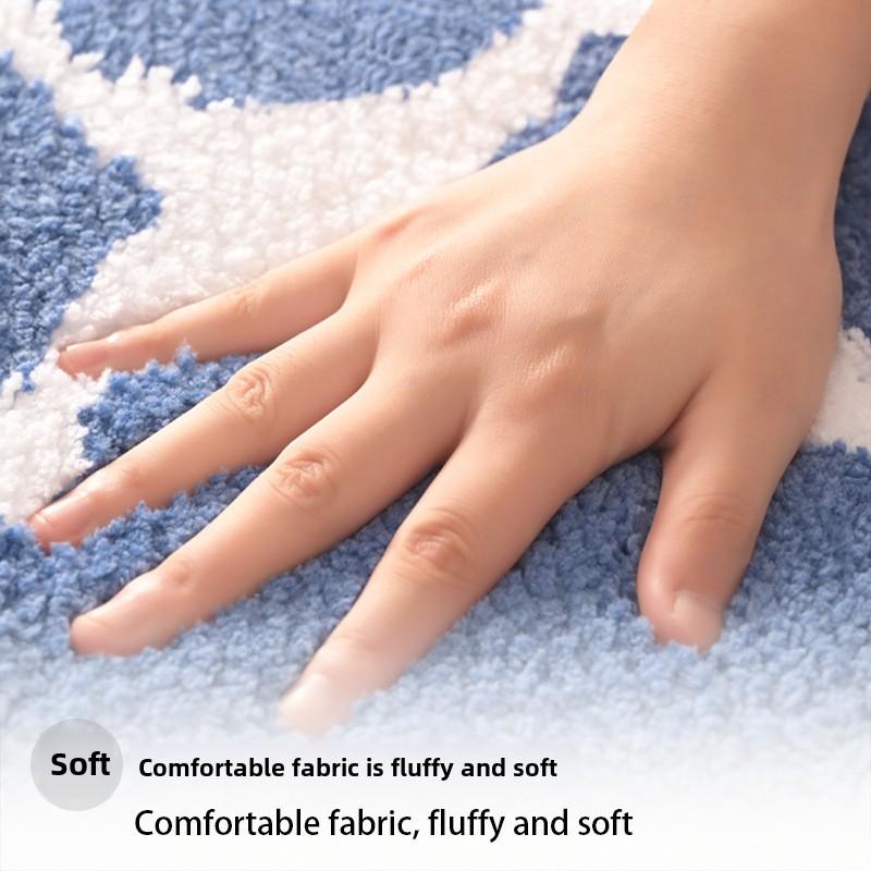 Jacquard Bathroom Non-slip Mat Bathroom Absorbent Household Floor Mat
