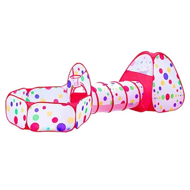Portable 3 In 1 Kid Play Set Tent Ball Pit Crawling Tunnel Children Ball Pool Baby Balloon Playpen Yard Room Playground Gift Toy