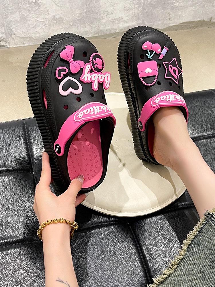 Women's Height-Boosting DIY Closed-Toe Platform Sandals