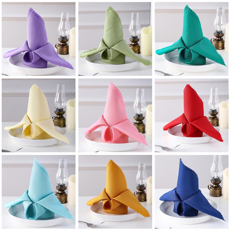 Square Satin Napkins Soft Silk Dinner Napkins Reusable Cloth Napkins Suitable For Weddings Dinners Restaurant Party Decorations