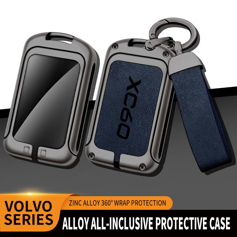 Geeignet für Volvo XC60 Zinklegierung Auto Schlüssel Tasche Abdeckung Fernbedienung Schutzhülle Speziell Schlüsselanhänger Schale Zubehör