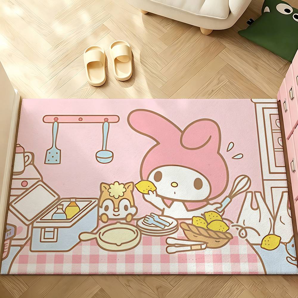 Cartoon Character M-MelodyS Carpet Bathroom Anti-slip Mat Door Mat Home Decoration Mat Entrance Door Mat Scratch-resistant Mat