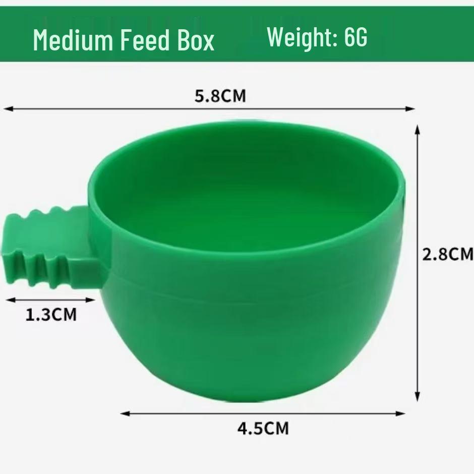 Universal Round Bird Feeder Bowl for Wire Cages - Bird Supplies & Accessories