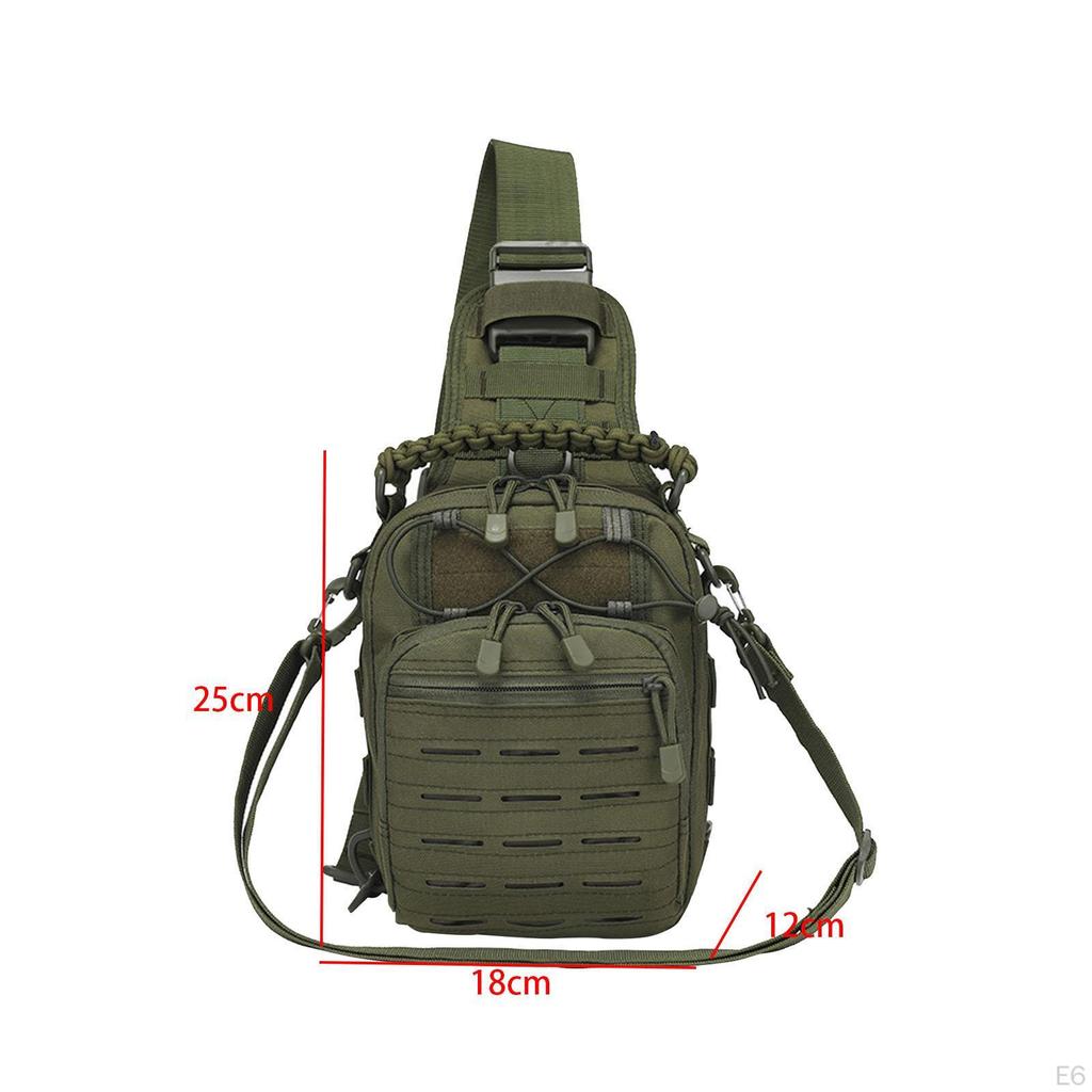 Chest Bag Crossbody Shoulder Backpack Purse for Traveling Hiking