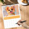 1pc, 2026 Doodle Puppy Calendar - Cute Dog, 12 different designs, Calendar, Birthday, Christmas, New Year Gift