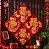 Chinese Style Snake Year Fu Character Door Sticker Spring Festival Supplies  Wedding Celebration