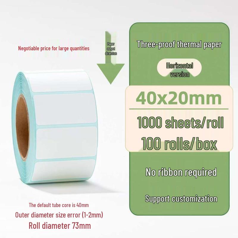 Samoprzylepne etykiety termiczne na kody kreskowe 100×150 mm - Trwałe i wodoodporne do logistyki