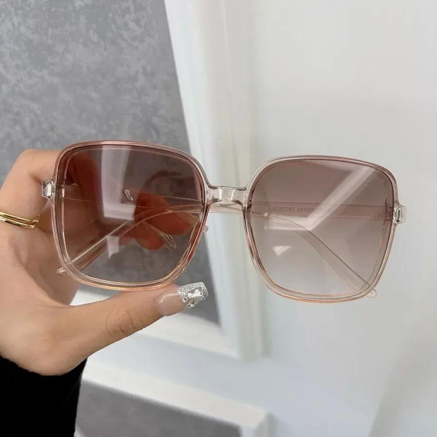 Quadratische Sonnenbrille Damen Herren Klassisch Vintage Mode Persönlichkeit Brille Stilvoll Lässig Minimalistisch