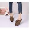 Spring/Summer New Korean Edition Versatile One Step Doudou Shoes Female Students Square Head Shallow Mouth Flat Bottom Shoes