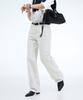 Fortena Essential Semi Wide Jeans-Ivory