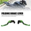 1 Pair Folding Clutch Brake Lever Aluminum Alloy 6 Level Adjustable Brake Handle Lever For Kawasaki Z1000 2007-2016