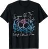 Imagine Hippie People Living Life In Peace and Love T-Shirt
