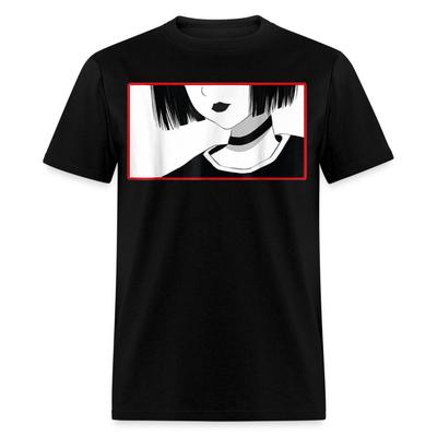 Ästhetisches Goth Anime Mädchen T-Shirt - Soft Grunge Ästhetisches Gothic T-Shirt