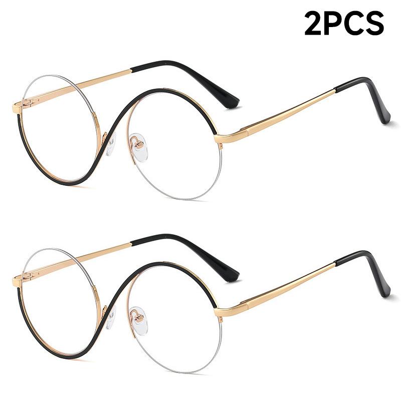 

Latest Fashion Round Anti Blue Ray Eyeglasses for Women Transparent Lenses Eyewear Men Brand Designer Style Eyeglasses