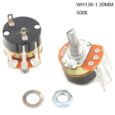 Wh138-1 Regulador de Velocidade de Resistência Ajustável Com Interruptor Potenciômetro B500K
