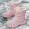 Winter women's high-top snow boots plush warm cotton shoes wear-resistant sports outdoor high-top large-size casual cotton shoes