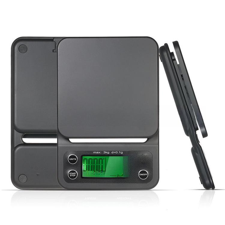 Precision Electronic Coffee & Kitchen Scale, 3kg/5kg Capacity with Timer, Model K07