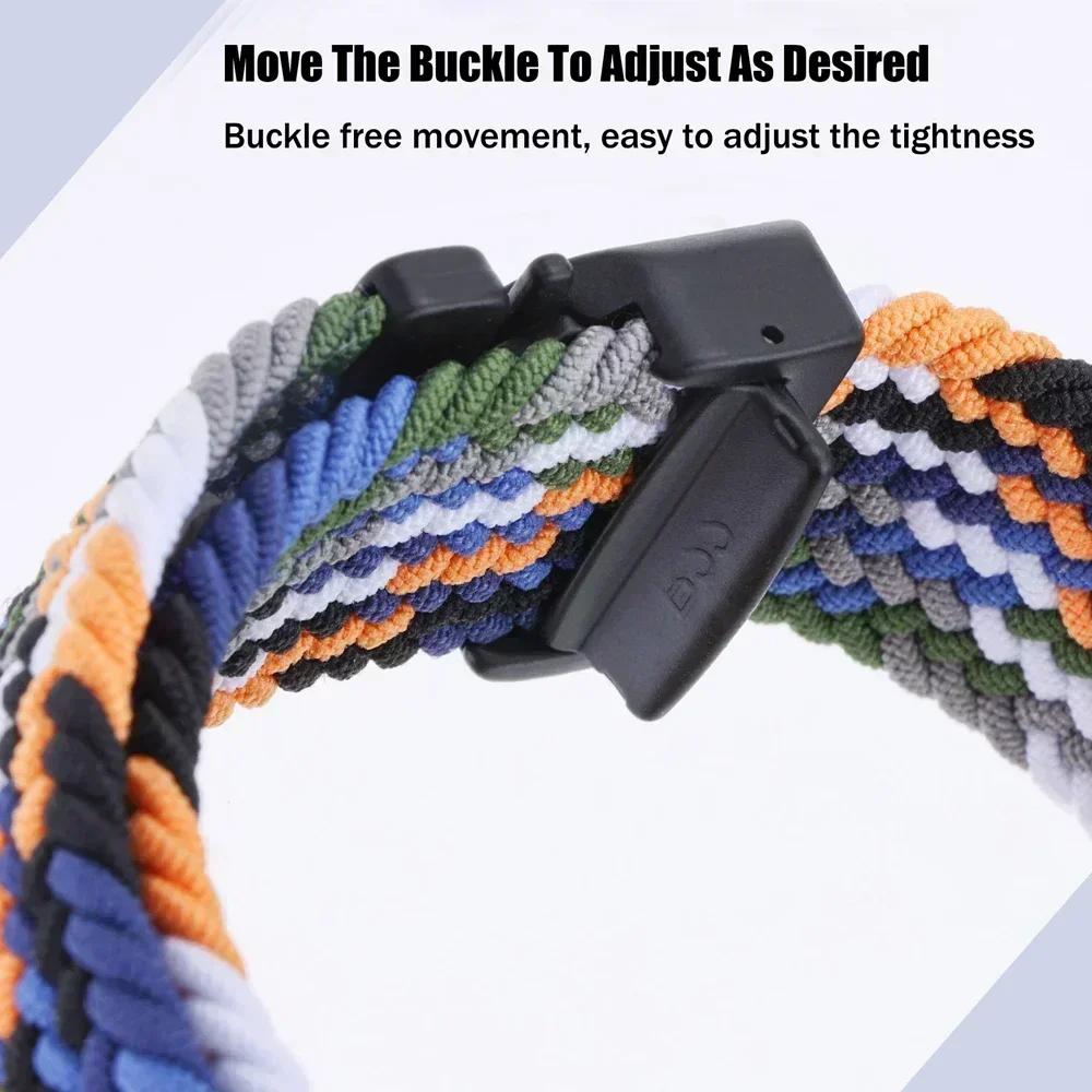 Braided Nylon 20mm 22mm Strap For Fossil Gen 6 44mm Gen6 Gen 5 5e/Gen5 LTE 45mm Band For Fossil Gen 6 4 Elastic Bands Bracelet
