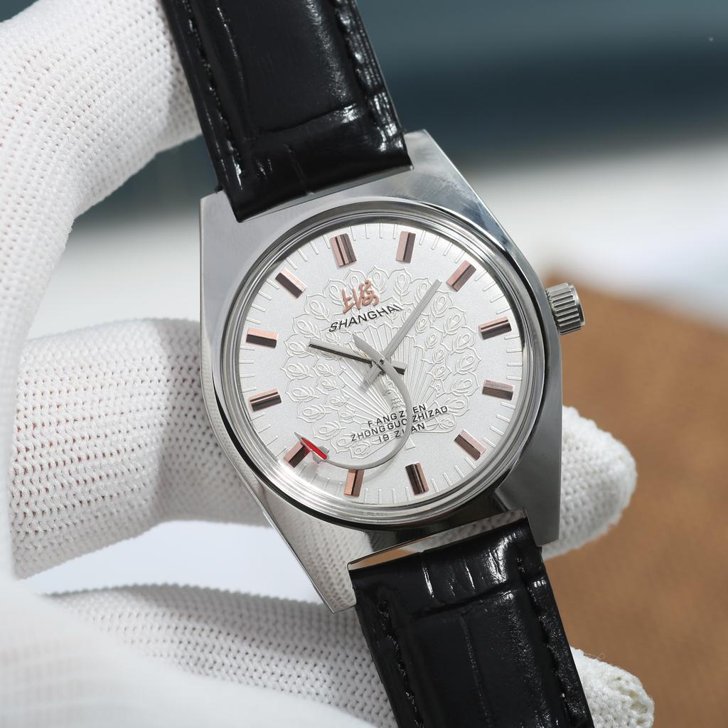 Shanghai 36MM Hand-Wind Mechanical Watch 7120 Waterproof china Watch for Men