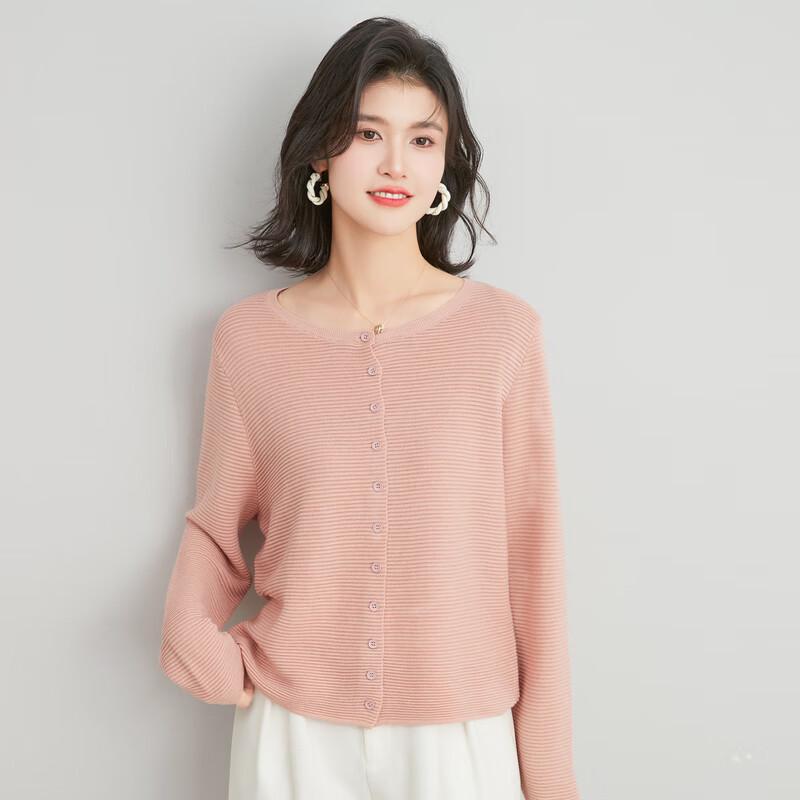Jinju Women's Ribbed Wool Blend Cardigan