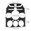 For Mazda 2 2008-2014 Center Control Panel Frame Trim Anti Scratch Wear Resistant Interior Decor Modification Car Accessories