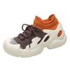 Fashion Women's Thick-soled Sneakers Lace-up Breathable Knitted Casual Shoes 2025 Spring and Autumn Fashion Tennis Shoes for Women