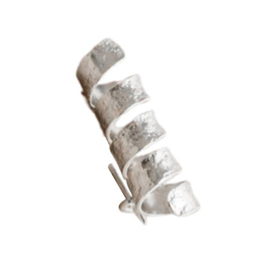 

Brooch Versatile Accessory Spiral Design Artificial Flower Brooch Pin Sweaters Collars Hats Bags Coats Scarves Pin серебряный серый