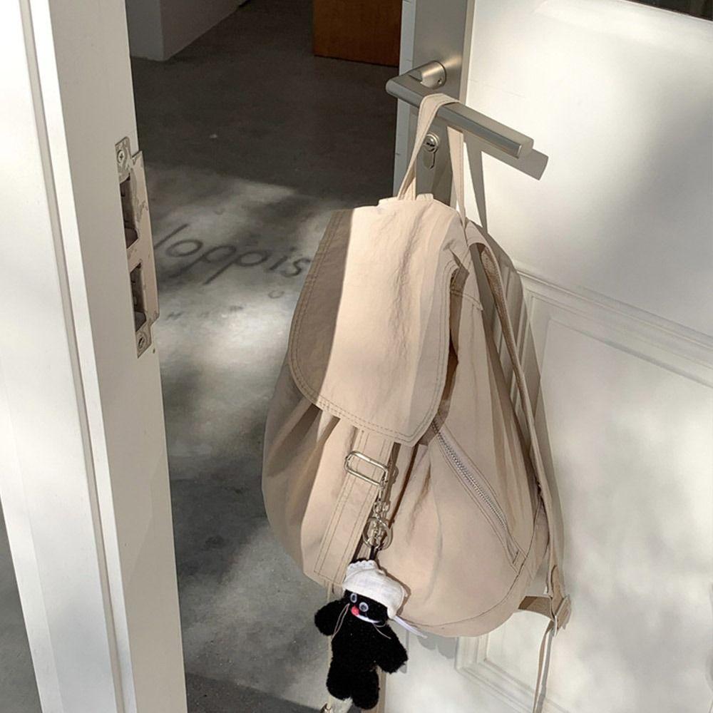 Lightweight Travel Backpack Nylon Student Schoolbag Fashion Drawstring Backpack  Teenagers