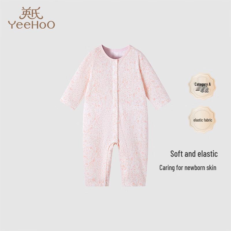 YEEHOO Baby Girls  Jacquard Long Sleeve Bodysuit 80