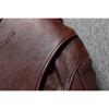 Chinese Size Vintage Red Brown Men Leather Jacket M65 Hunting Flight Jacket Genuine Cowhide Coat Autumn