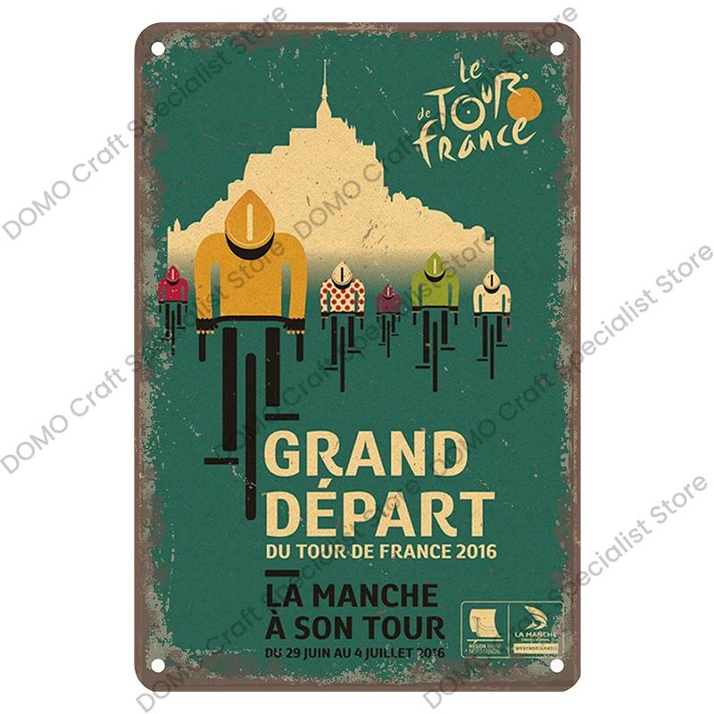 Vintage Bicycle Poster Metal Signs Plaque Retro Bike Cyclocross Metal Plate Tin Sign Garage House Wall Decor 20x30cm