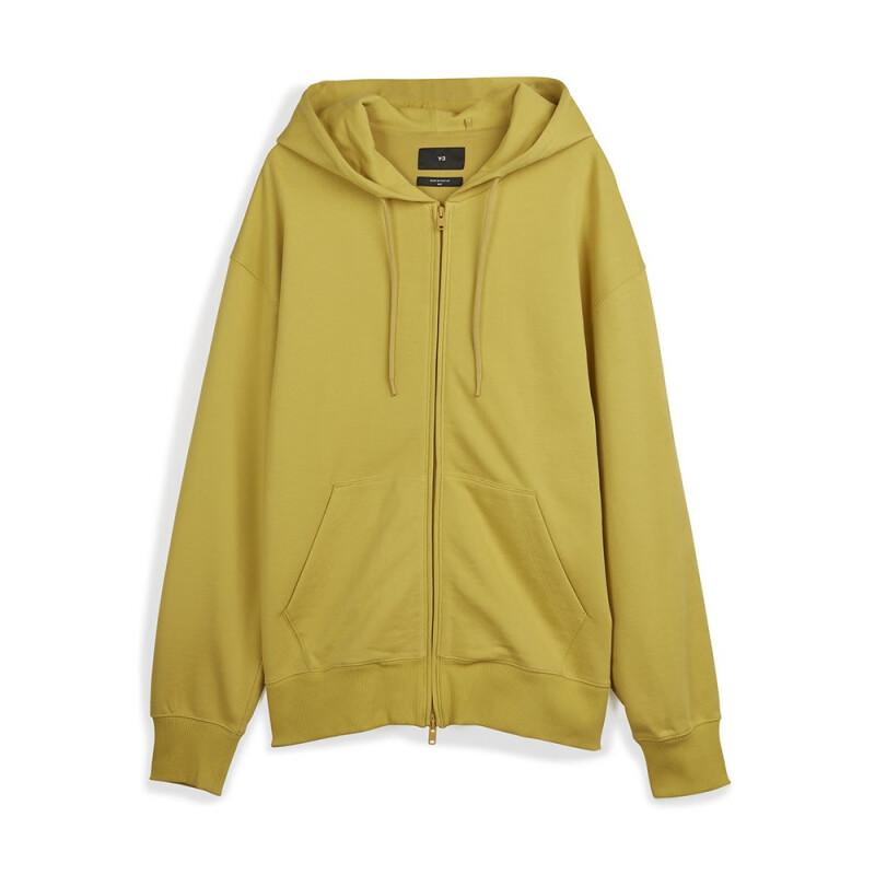 

Y-3 Ft Zip Hoodie Solid Color Casual Cotton Толстовка Куртка Мужская Толстовка Желтый IP7702 XS