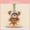 Pendant Bear Plush Keyring With Hat And Heartshaped Necklace Design Kids For