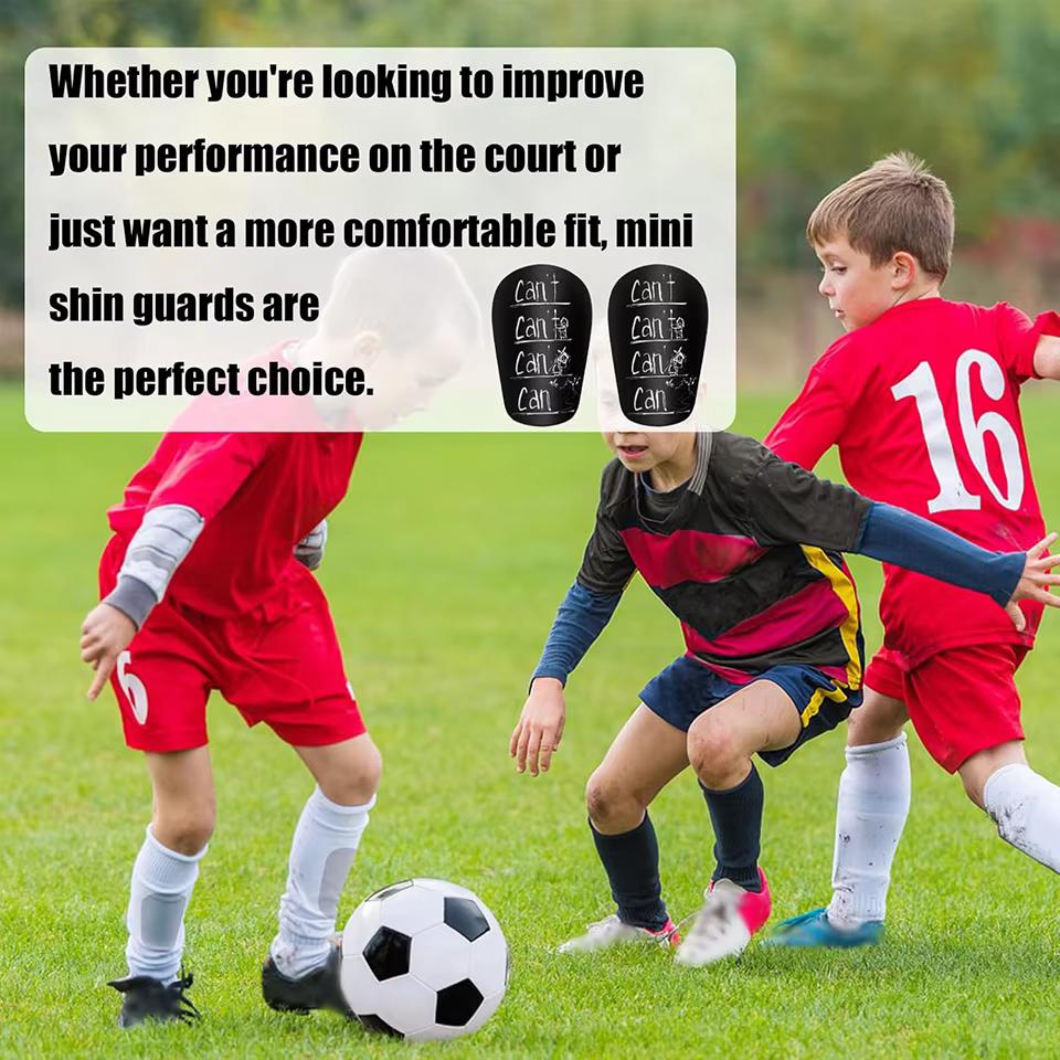 Loogdeel Mini Shin Pads Wear-resistant Shock Absorbing Leg Support Football Training Shin Guards Soccer Training Shank Board