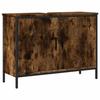 VidaXL Bathroom Vanity Cabinet, Sink Unit with Storage, Toilet Under-Sink Cabinet, Modern, Smoked Oak 842453