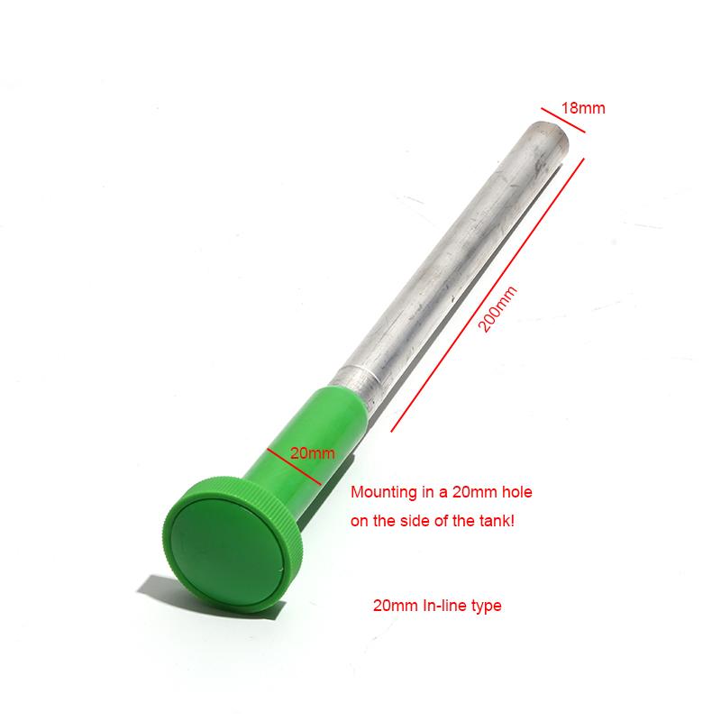 Electric Magnesium Anode Rod 18mm/20mm for Sewage Descaling Heating Element Accessories In-Line Type